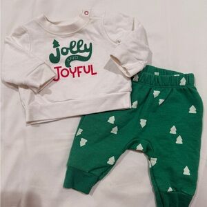 Newborn Cat & Jack Joyful and Jolly Christmas Set